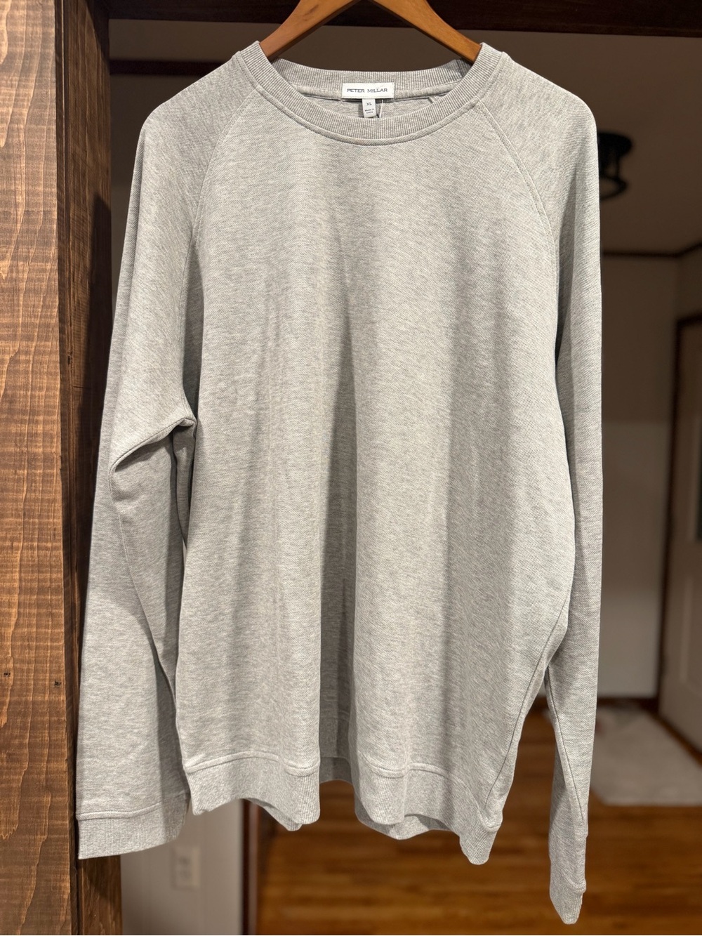 NWT Peter Millar Crown Crewneck Sweatshirt- Light Grey (XL)